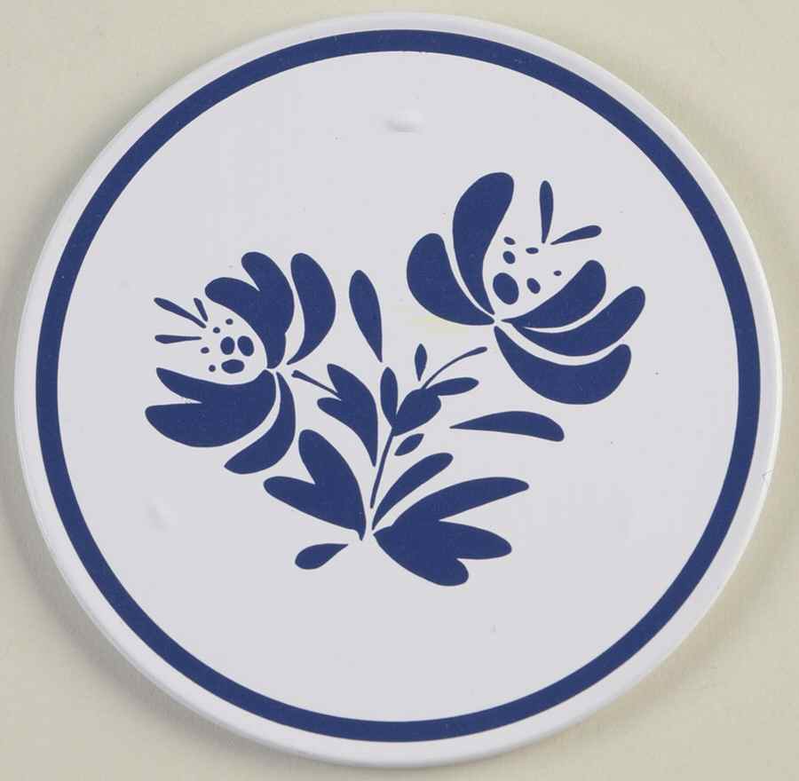 Yorktowne Round Metal Cork Back Coaster by Pfaltzgraff-1