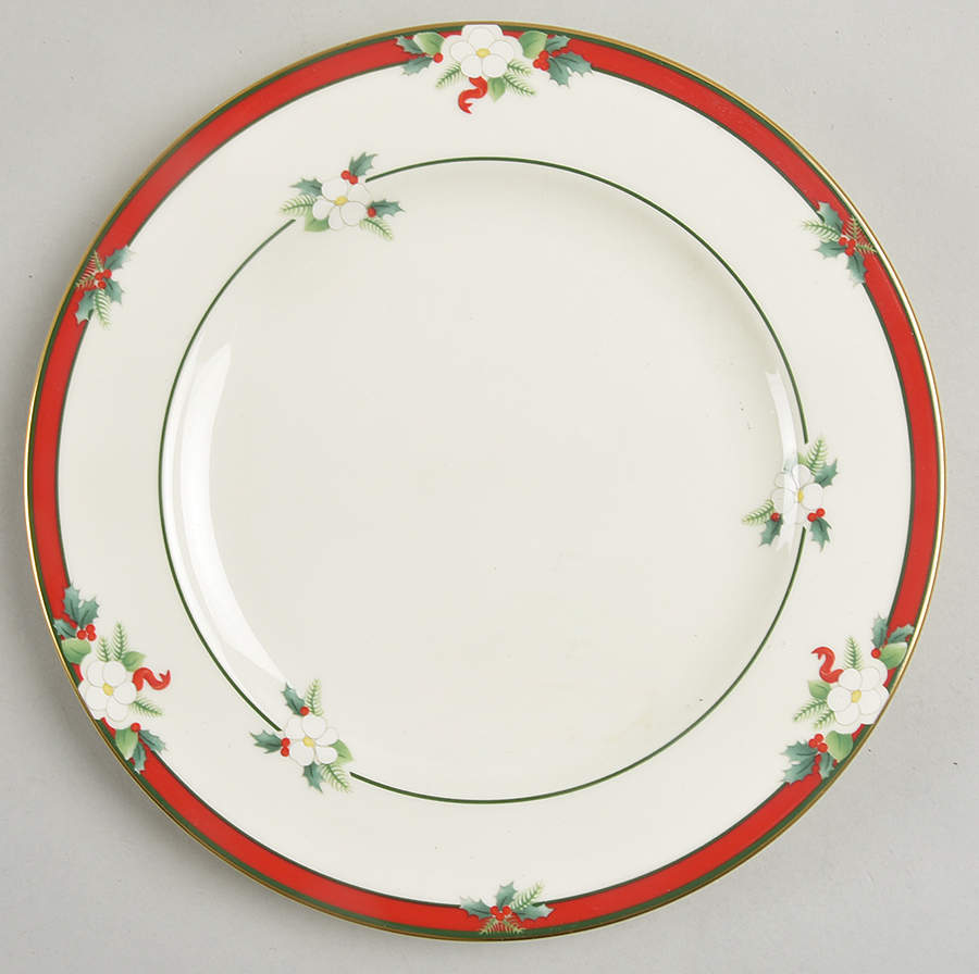 Yuletide (Bone) Salad Plate by Pfaltzgraff-1