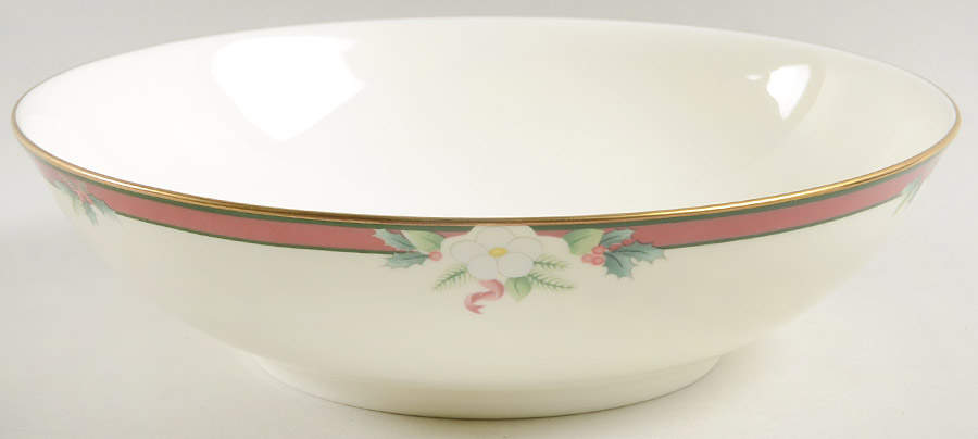 Yuletide (Bone) 9" Round Vegetable Bowl by Pfaltzgraff-1