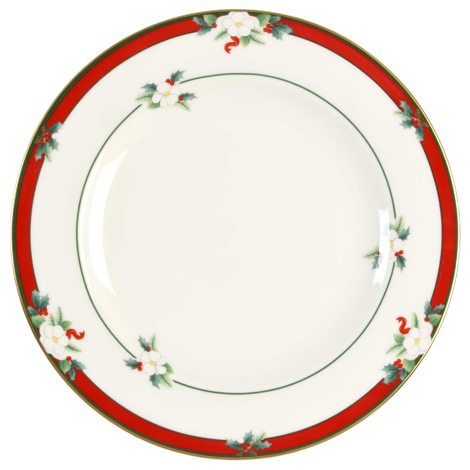 Yuletide (Bone) Bread & Butter Plate by Pfaltzgraff-1