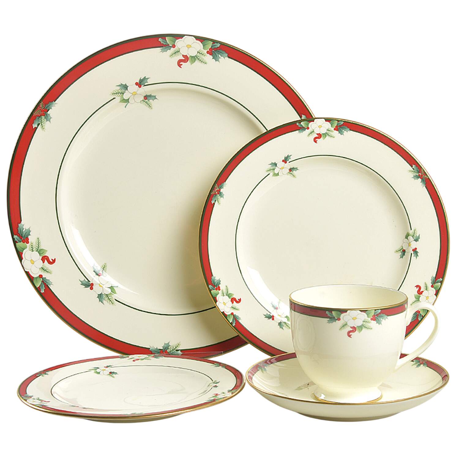 Yuletide (Bone) 40 Piece Estate Set by Pfaltzgraff-1