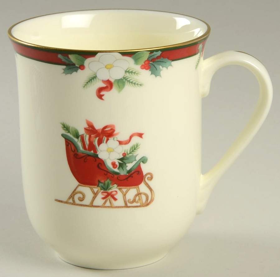 Yuletide (Bone) Accent Mug by Pfaltzgraff-1