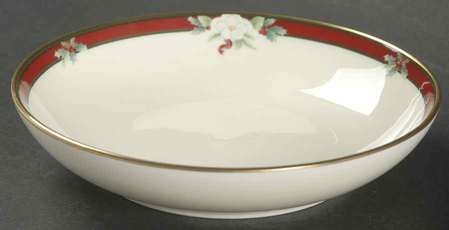 Yuletide (Bone) Fruit/Dessert (Sauce) Bowl by Pfaltzgraff-1