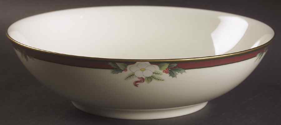 Yuletide (Bone) 9" Round Vegetable Bowl by Pfaltzgraff-1
