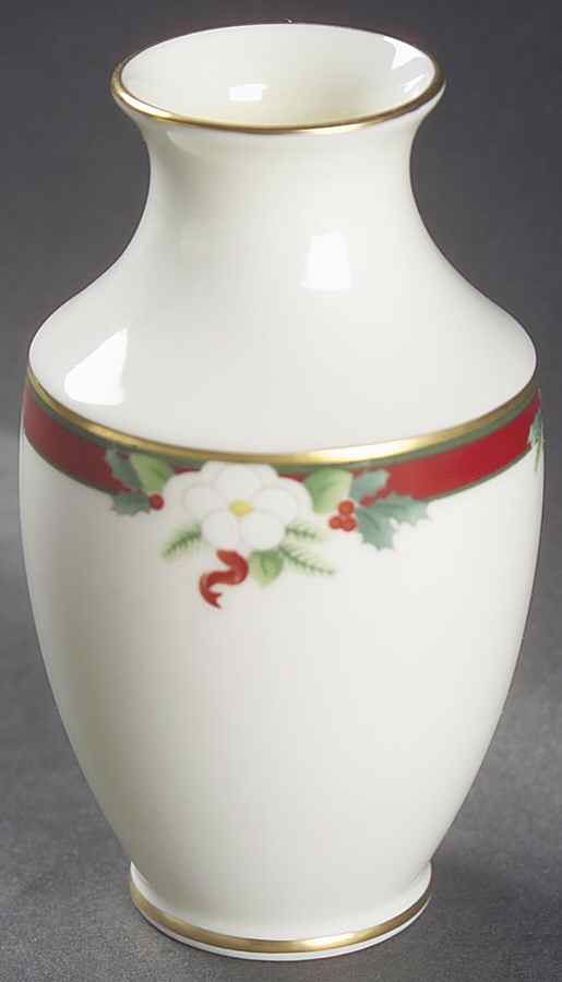 Yuletide (Bone) Mini Bud Vase by Pfaltzgraff-1