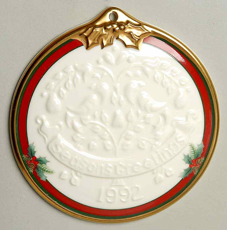 Yuletide (Bone) Ornament by Pfaltzgraff-1