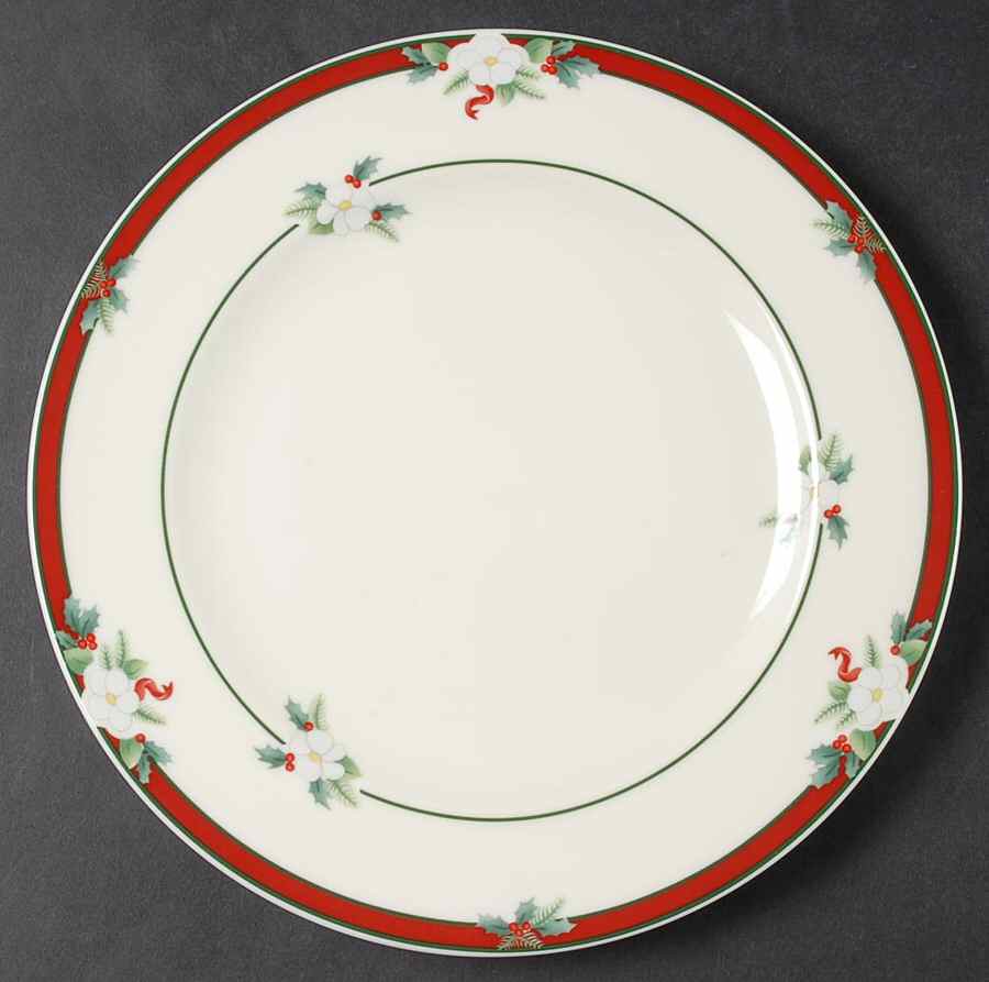 Yuletide (Bone) Salad Plate by Pfaltzgraff-1