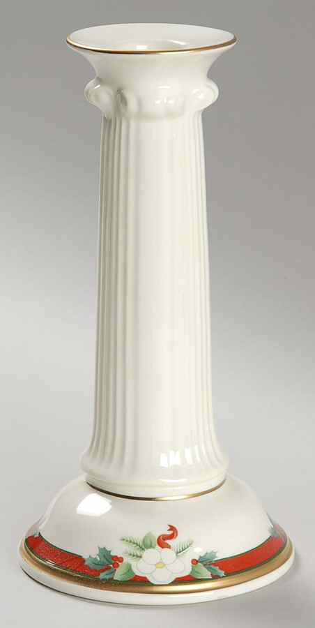 Yuletide (Bone) 7" Candlestick by Pfaltzgraff-1
