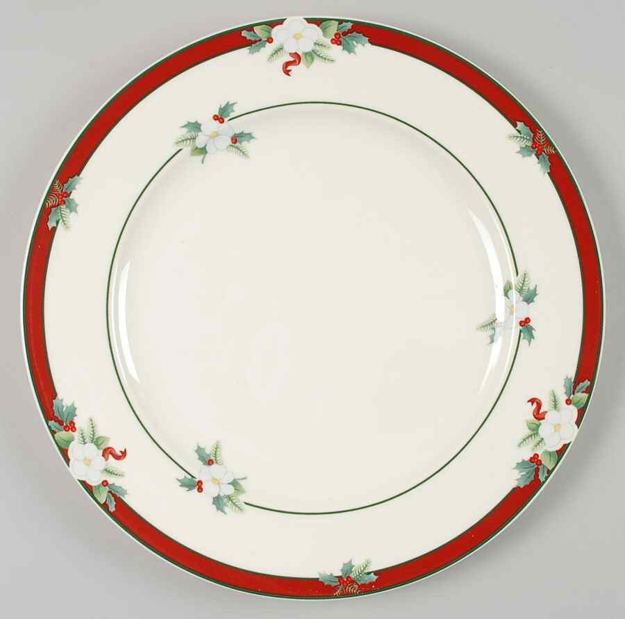 Yuletide (Bone) Accent Dinner Plate by Pfaltzgraff-1