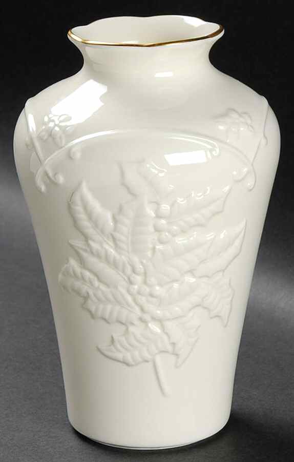 Yuletide (Bone) 6" Vase by Pfaltzgraff-1