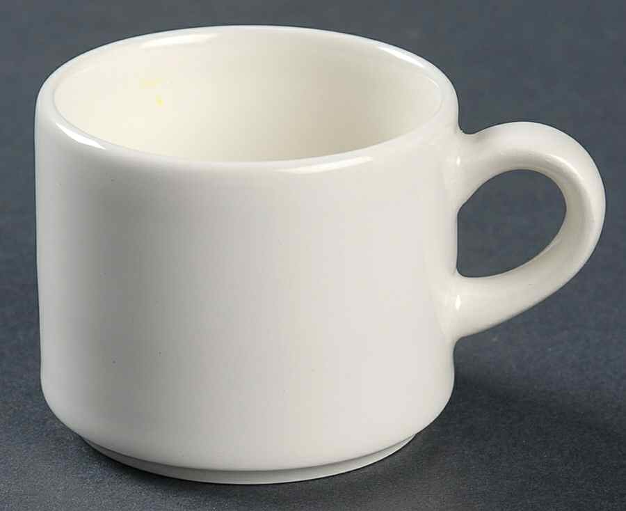 President White Flat Demitasse Cup by Pagnossin-1