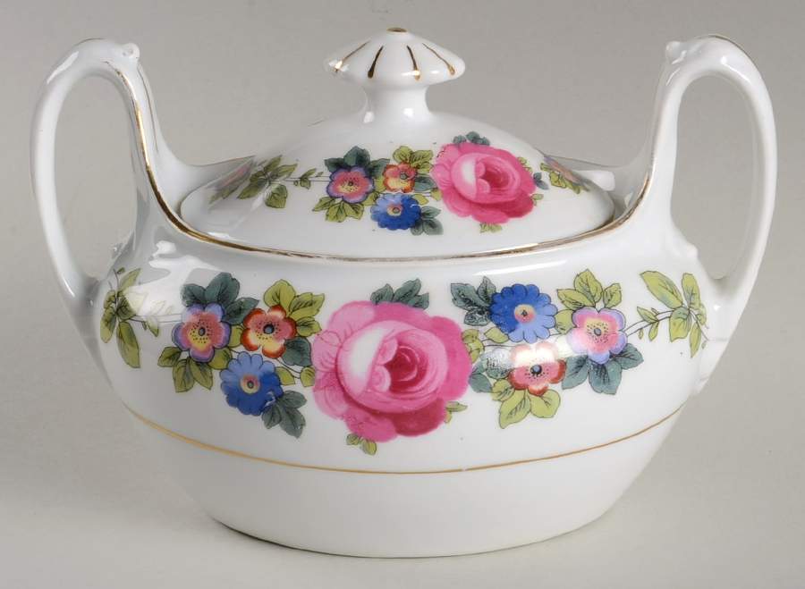 PHE7 Sugar Bowl & Lid by Phoenix (Czech)-1
