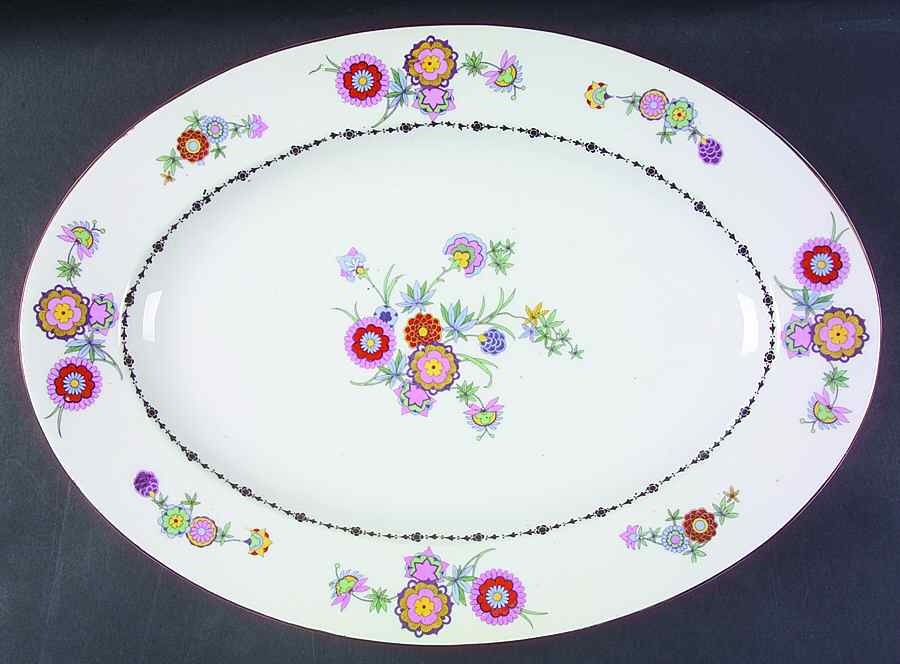PHE8 16" Oval Serving Platter by Phoenix (Czech)-1