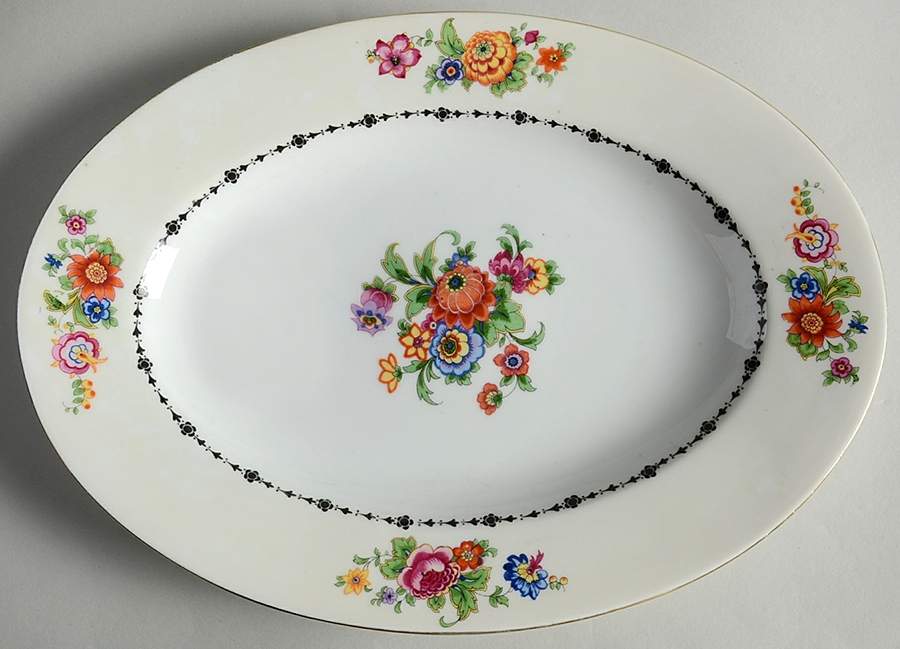 PHE8 12" Oval Serving Platter by Phoenix (Czech)-1