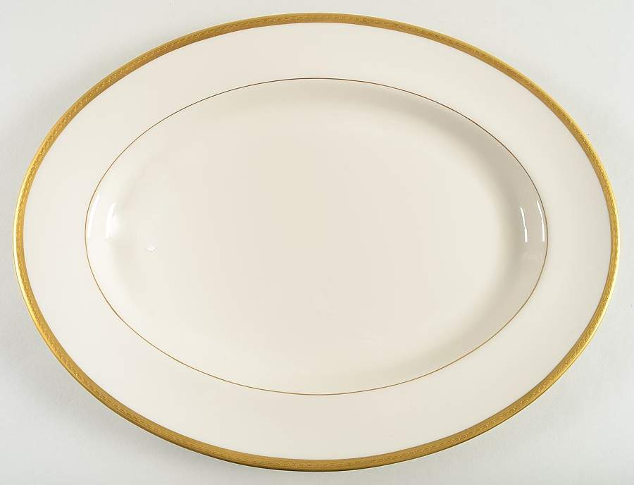 Ambassador 15" Oval Serving Platter by Pickard-1