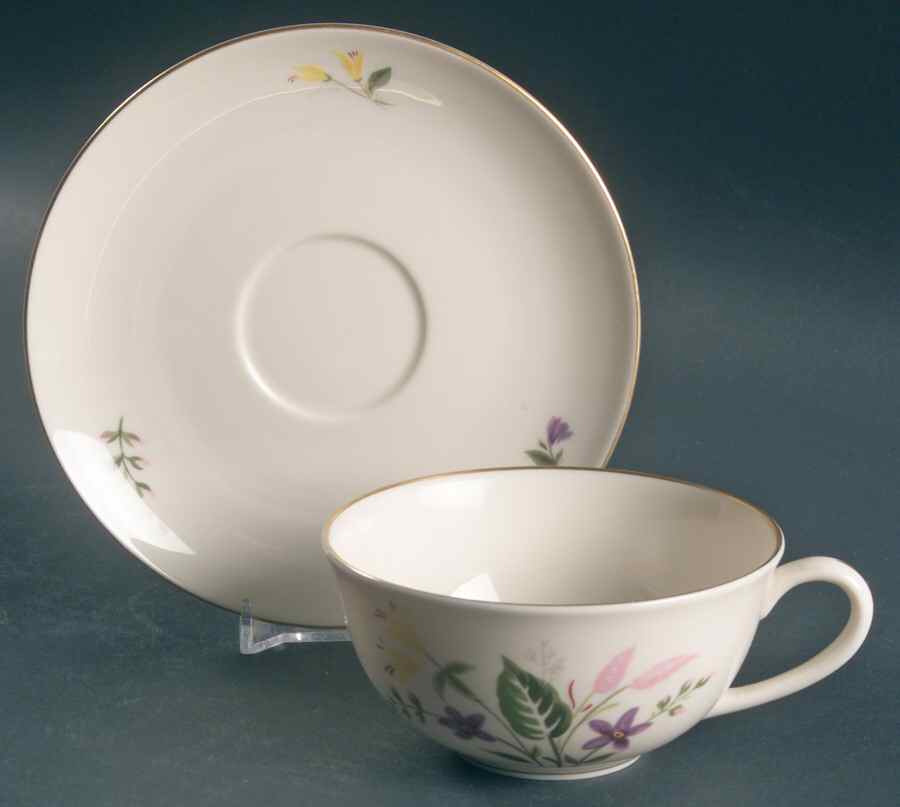 April Flat Cup & Saucer Set by Pickard-1