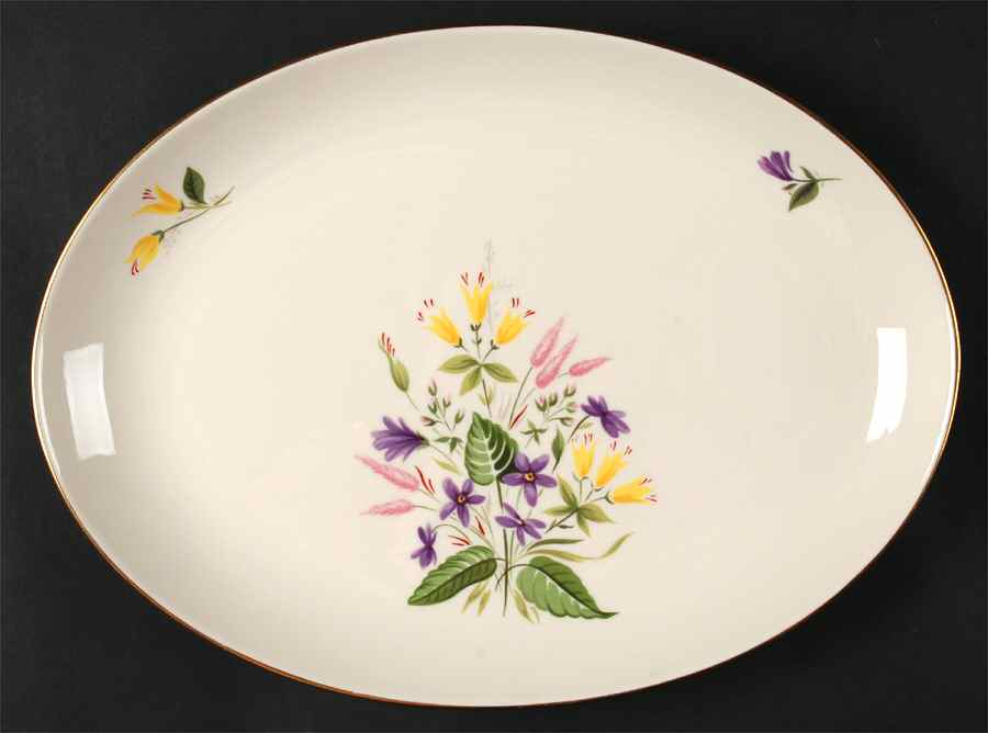 April 12" Oval Serving Platter by Pickard-1