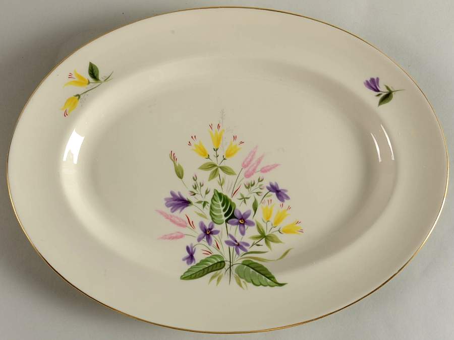 April 12" Oval Serving Platter by Pickard-1