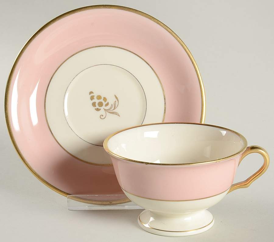 Arlington Footed Cup & Saucer Set by Pickard-1