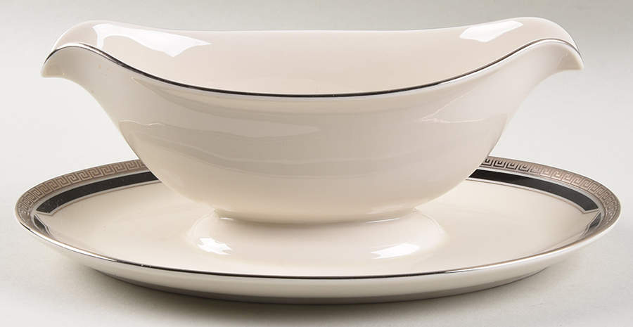 Athena Gravy Boat with Attached Underplate by Pickard-1