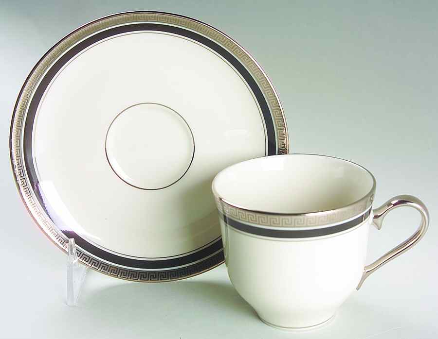 Athena Flat Cup & Saucer Set by Pickard-1