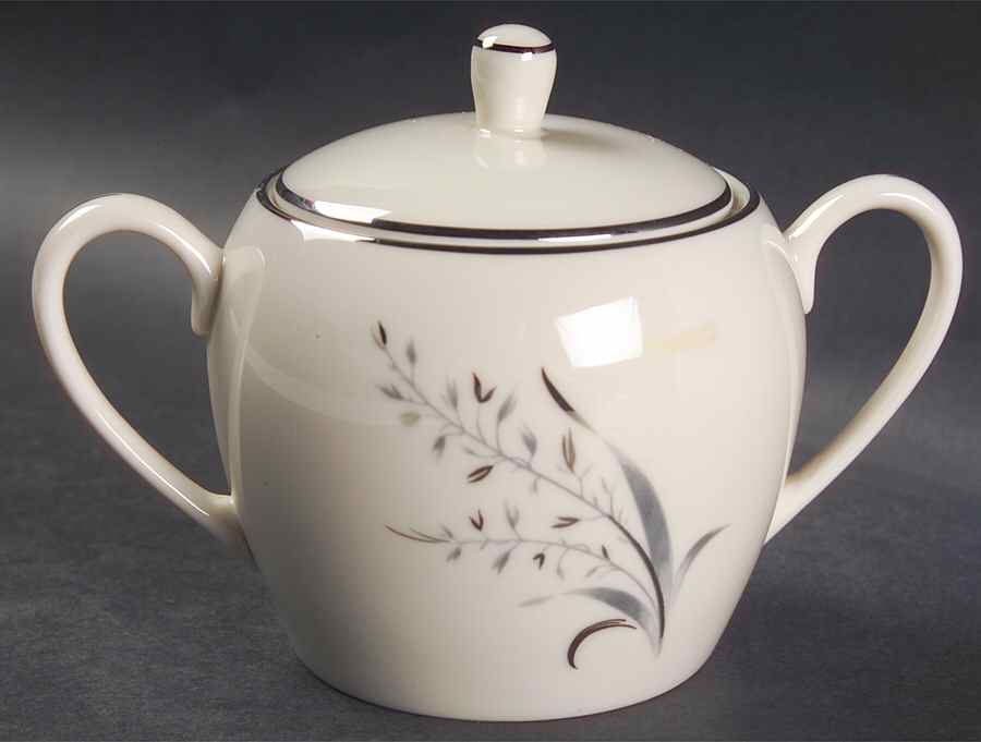 Avena Sugar Bowl & Lid by Pickard-1
