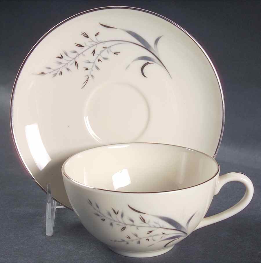 Avena Flat Cup & Saucer Set by Pickard-1