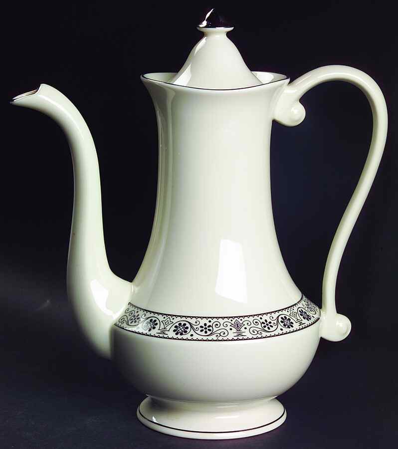 Barcelona Coffee Pot & Lid by Pickard-1
