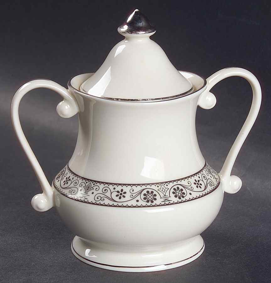 Barcelona Sugar Bowl & Lid by Pickard-1