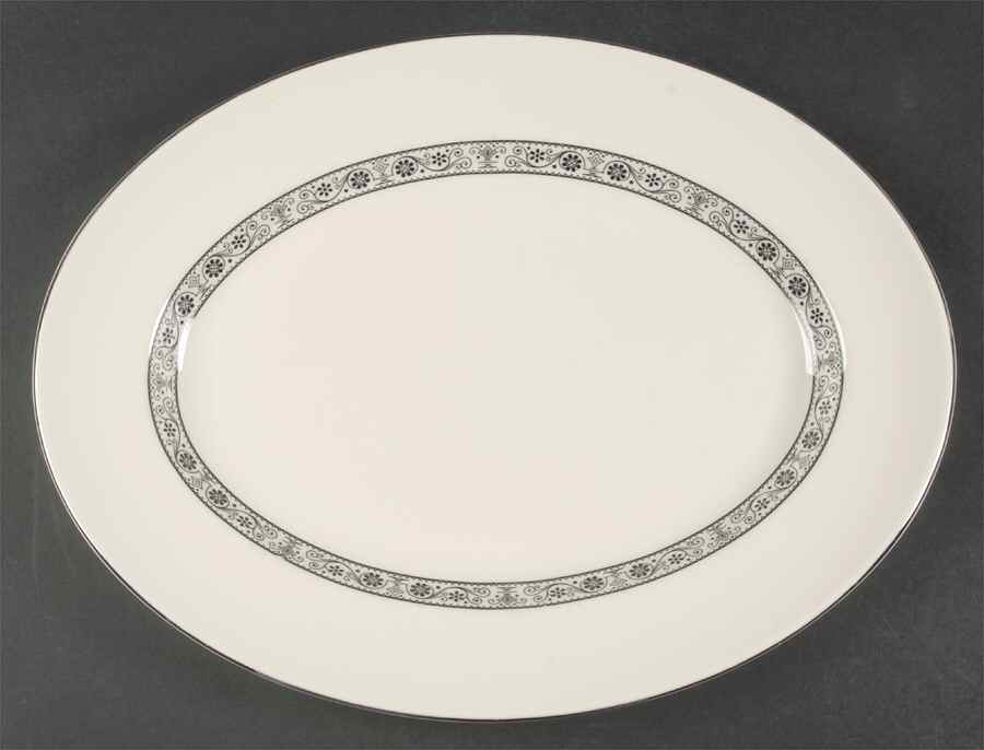Barcelona 15" Oval Serving Platter by Pickard-1