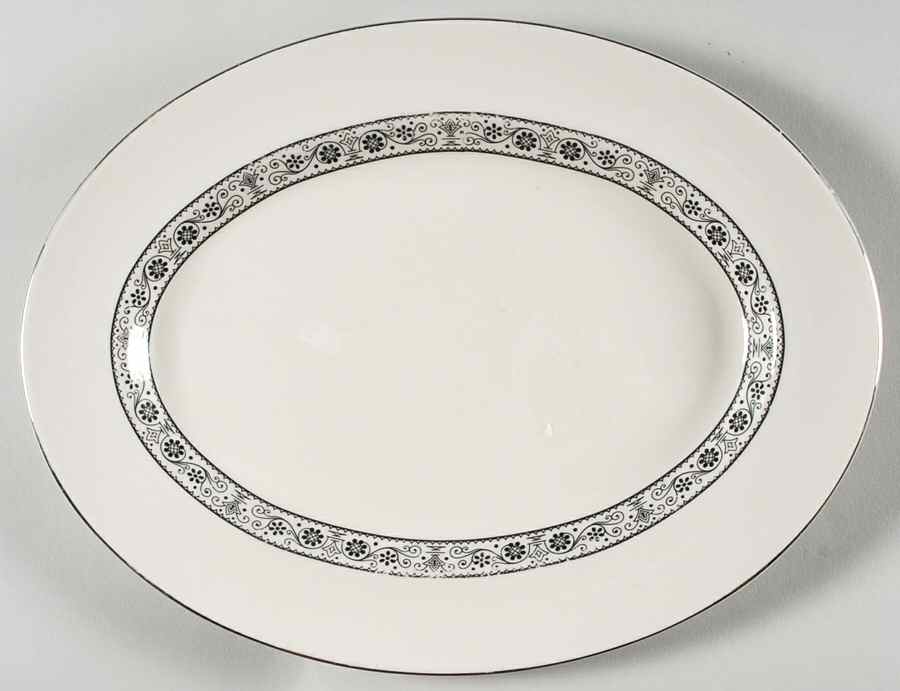 Barcelona 12" Oval Serving Platter by Pickard-1