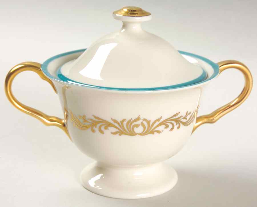 Baroque Sugar Bowl & Lid by Pickard-1