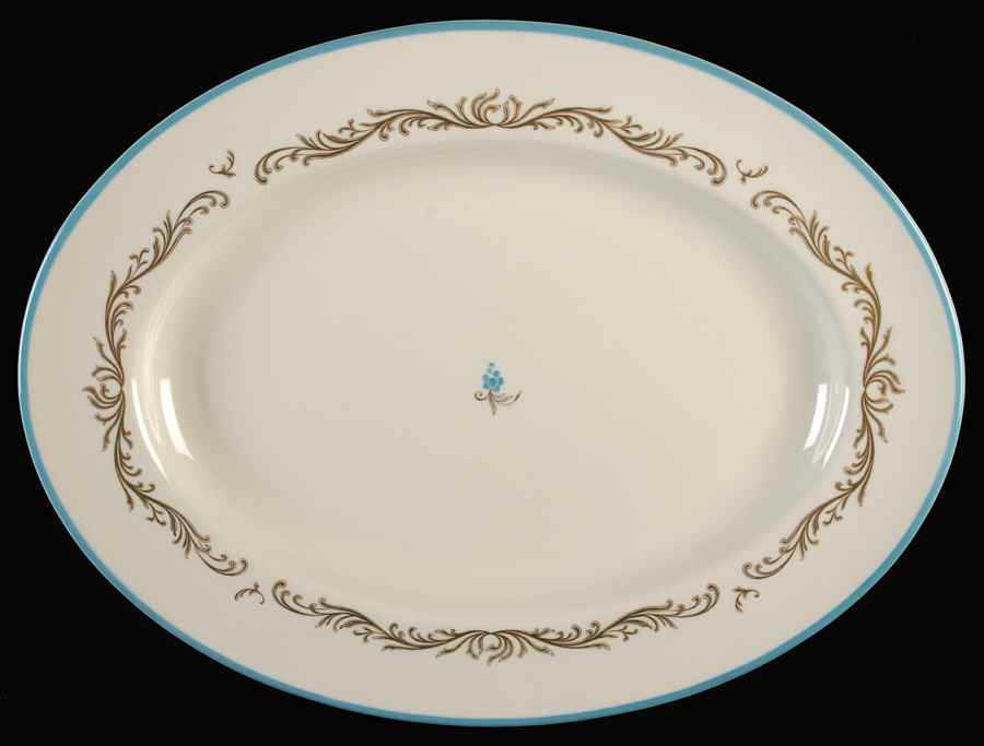 Baroque 15" Oval Serving Platter by Pickard-1