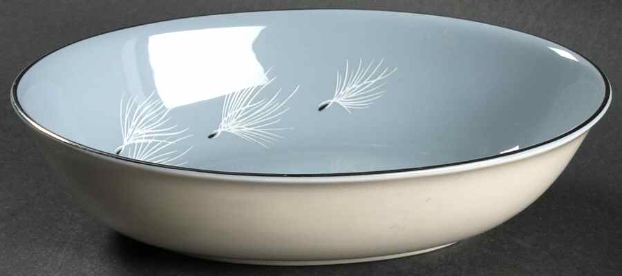 Blue Skies 9" Oval Vegetable Bowl by Pickard-1