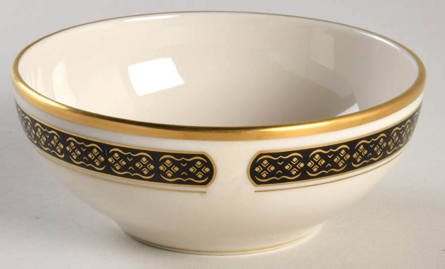 Black Sapphire Fruit/Dessert (Sauce) Bowl by Pickard-1