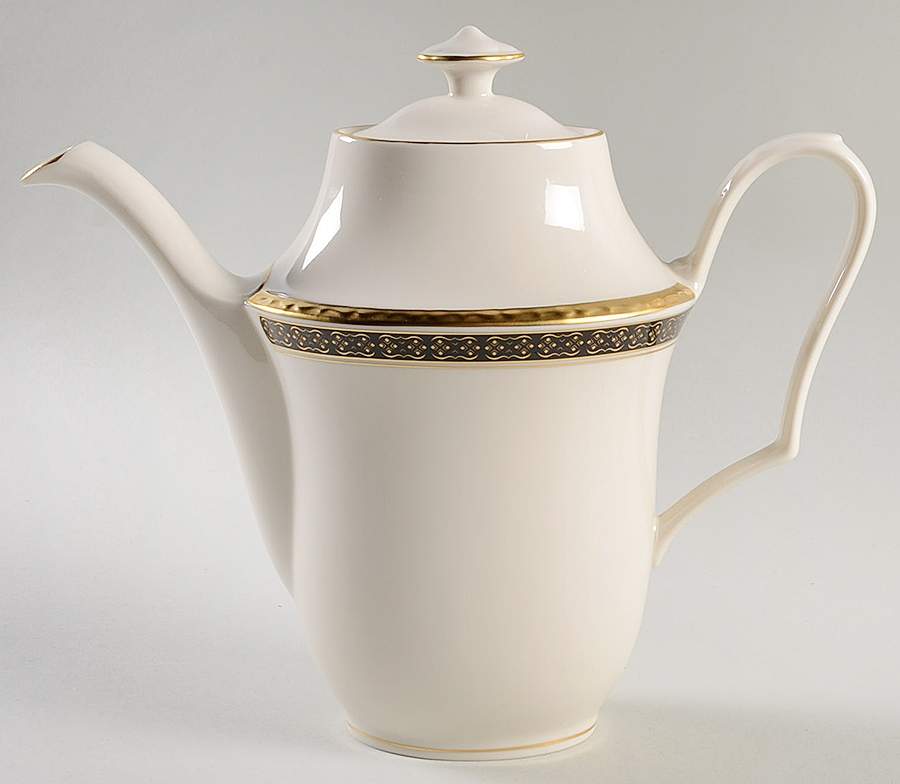 Black Sapphire Tea/Coffee Pot & Lid by Pickard-1