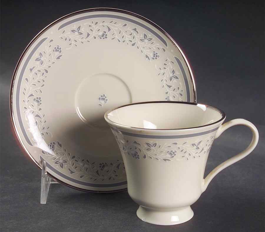 Bluefield Footed Cup & Saucer Set by Pickard-1