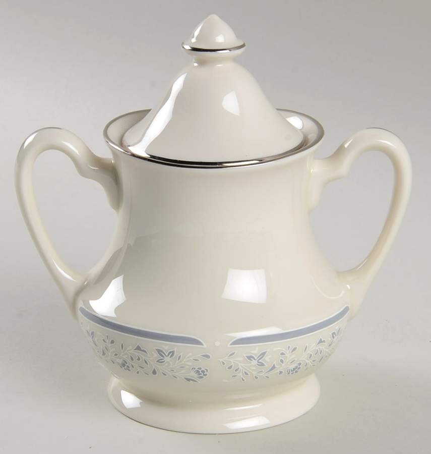Bluefield Sugar Bowl & Lid by Pickard-1