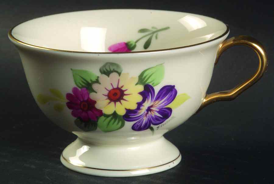 Bouquet Footed Cup by Pickard-1