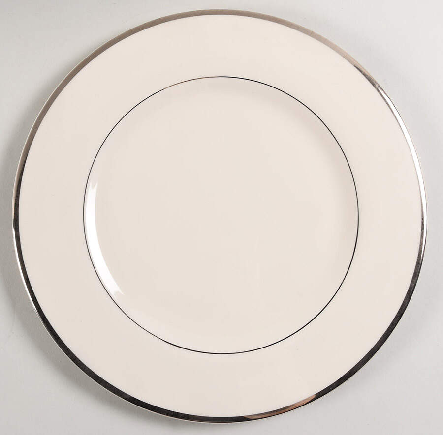 Bracelet Platinum Large Dinner Plate by Pickard-1