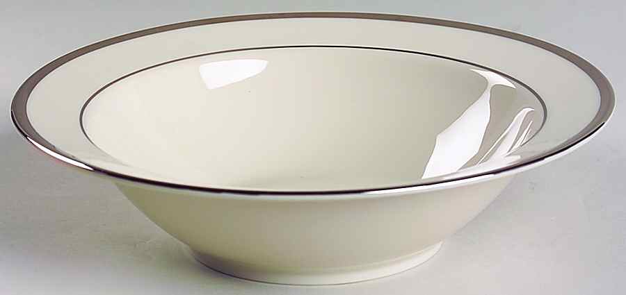 Bracelet Platinum Rim Soup Bowl by Pickard-1