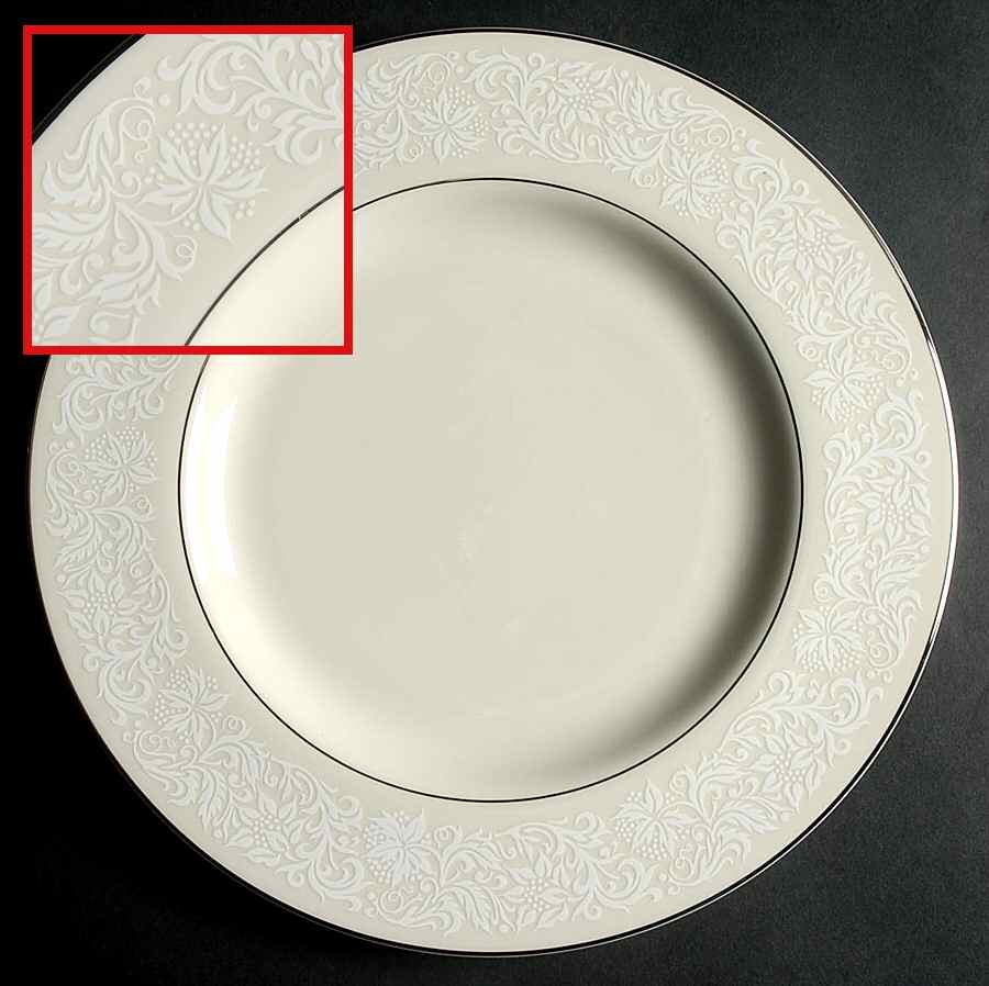 Brocade Dinner Plate by Pickard-1