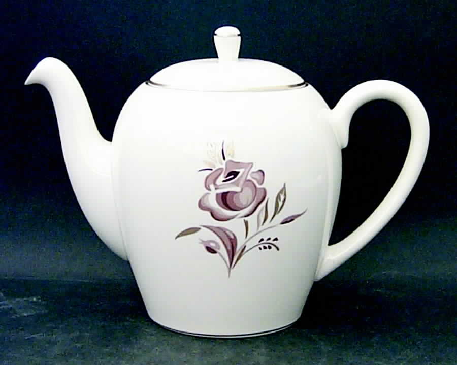 Brown Rose Coffee Pot & Lid by Pickard-1