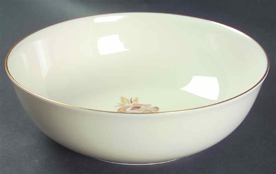 Brown Rose 8" Round Vegetable Bowl by Pickard-1