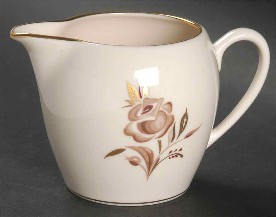 Brown Rose Creamer by Pickard-1