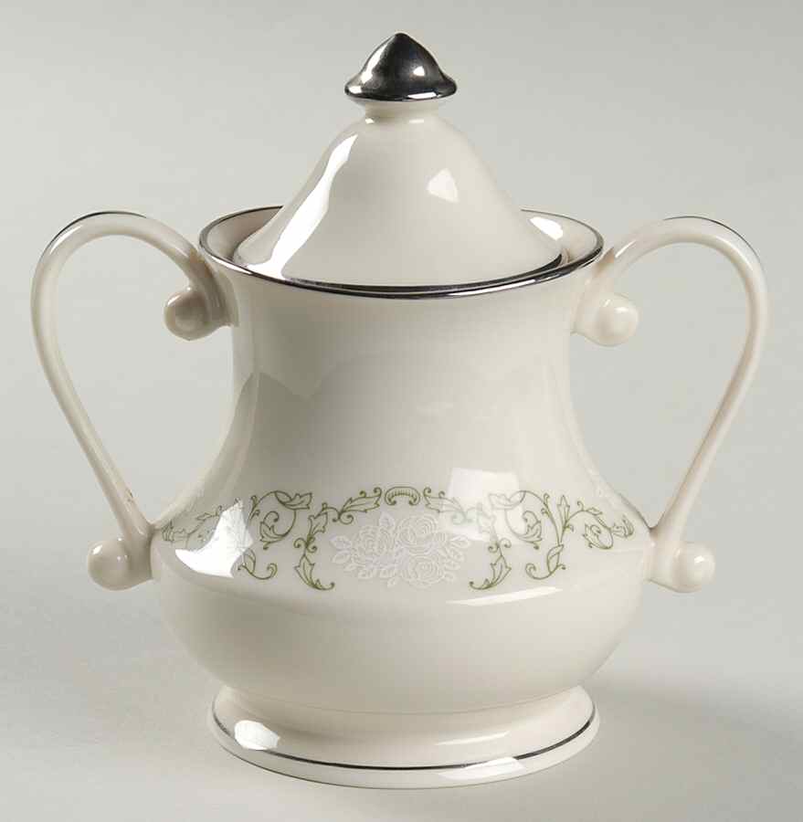 Cameo Sugar Bowl & Lid by Pickard-1