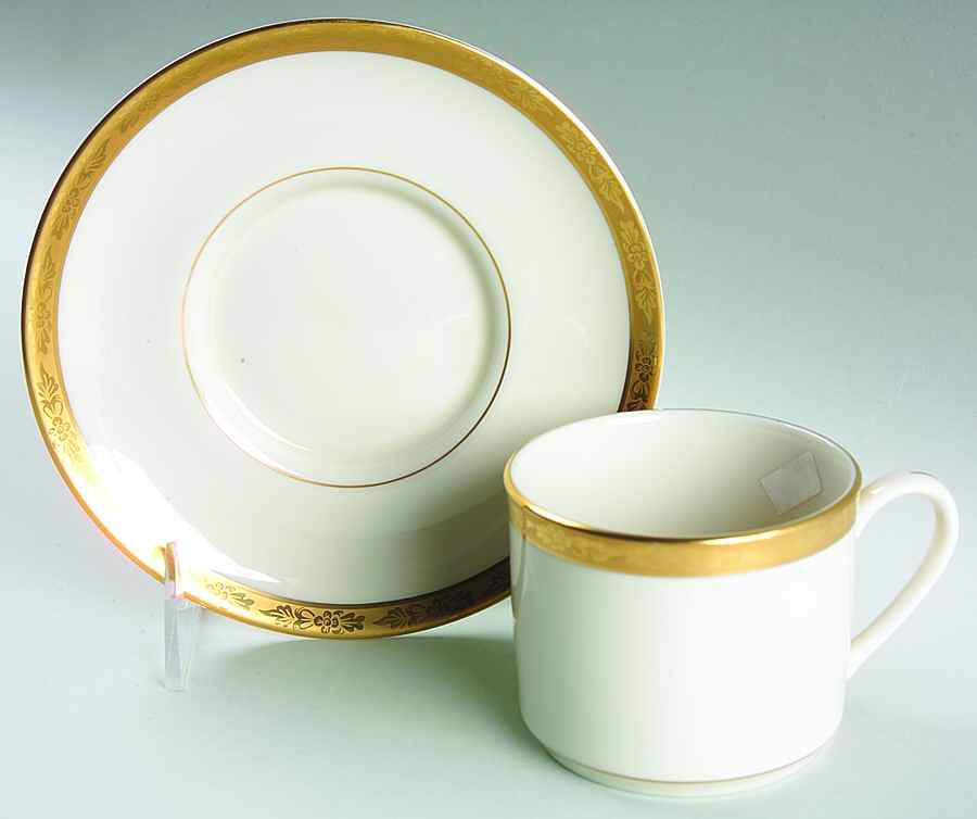 Camelot Flat Cup & Saucer Set by Pickard-1