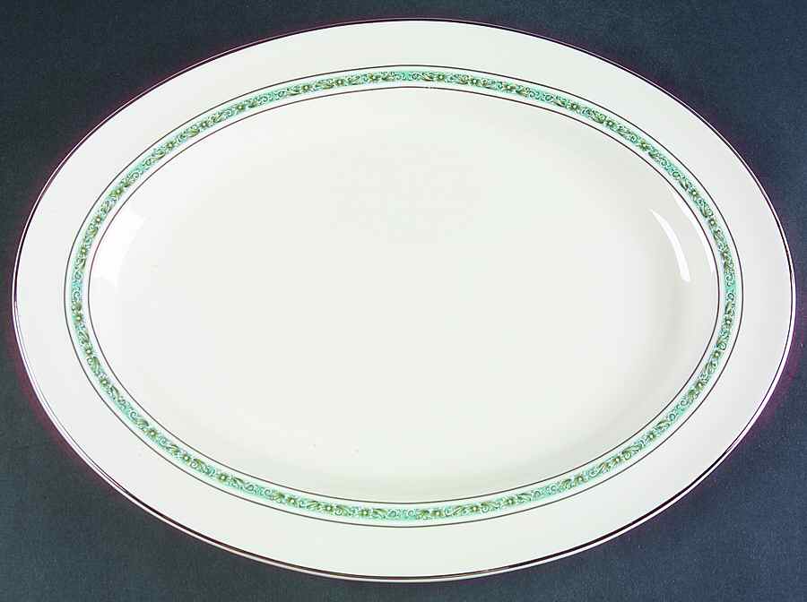 Candlelight 14" Oval Serving Platter by Pickard-1