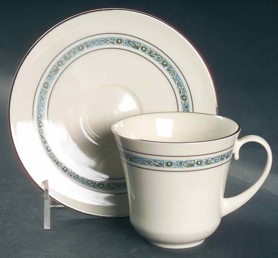 Candlelight Flat Cup & Saucer Set by Pickard-1