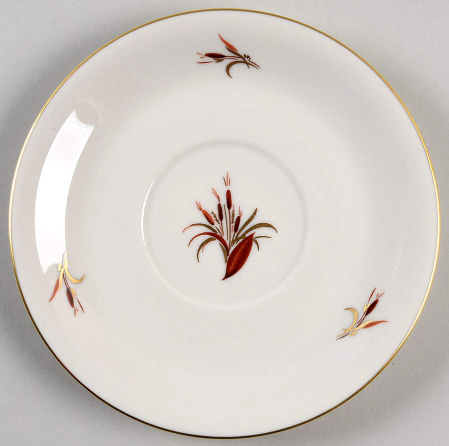 Cattails Saucer for Footed Cup by Pickard-1